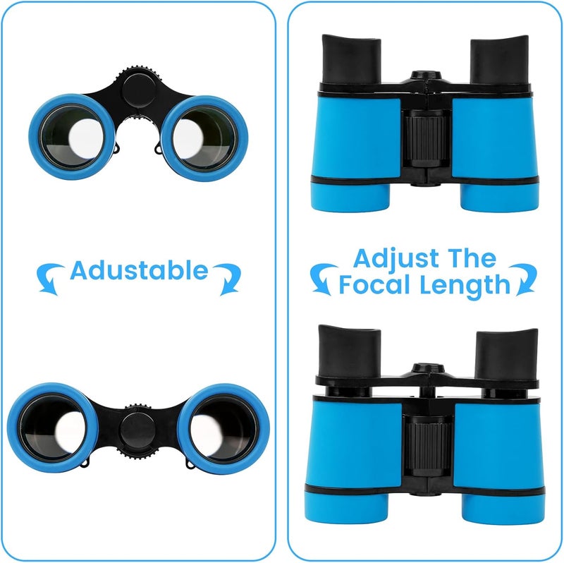 DR ANISON Binoculars for Kids Toy Binoculars Set for Age 3-12 Years Old Boys Girls Outside Play, Bird Watching, Camping, Educational Learning, Birthday Presents - Image 4